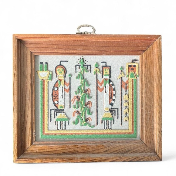 3 Vtg Native American (Zuni & Navajo) Sand Paintings - Rainbow Way Ltd., NM - Picture 4 of 6